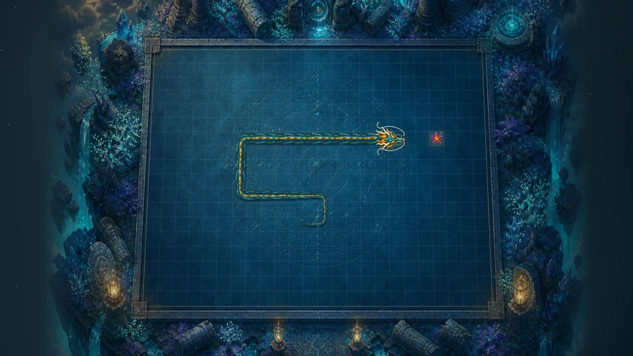 Kosmiczny Snake 2D